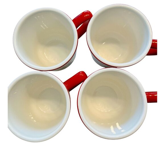 Williams Sonoma Marc Lacaze Icon 2010 Mugs Christmas Discontinued Set of 4 - Picture 7 of 10